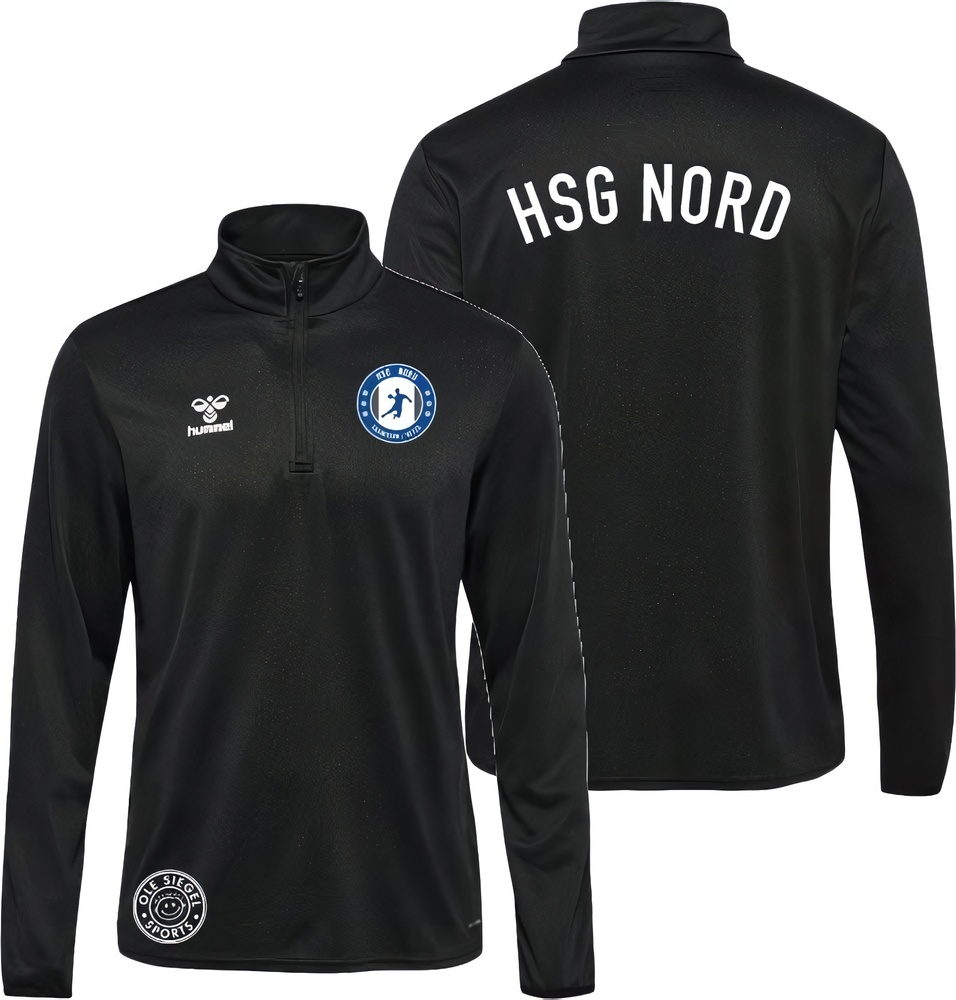 HSGNordEdemissenUetzeHummelhmlESSENTIALPolyHalfZipSweatUnisex224545Black-XXL