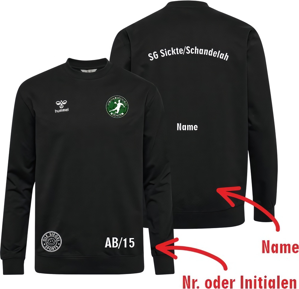SGSickteSchandelahHummelhmlGO20CottonSweatshirtUnisex224835Black-XXL
