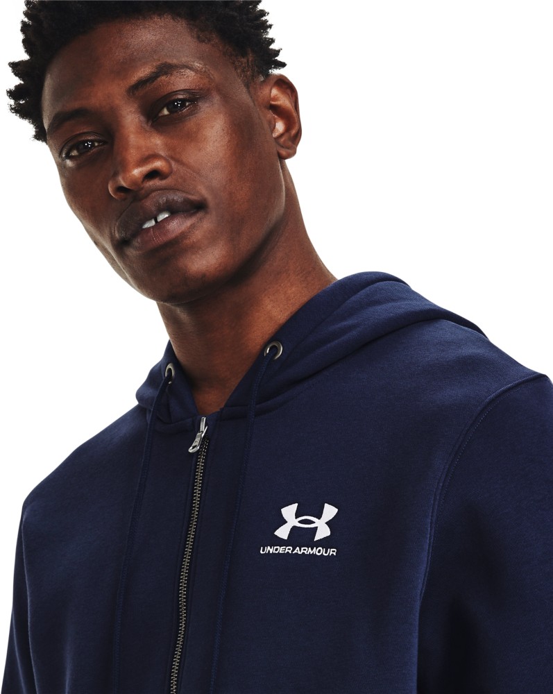 UnderArmourFleecejackeUAEssentialFleece-HoodiemitdurchgehendemZipMidnightNavy-XS