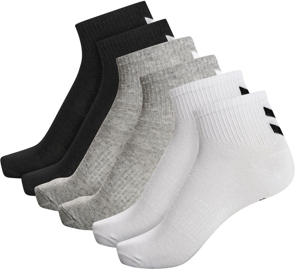 HummelSockenHmlchevron6-PackMidCutSocks213252BlackWhiteGrey-10