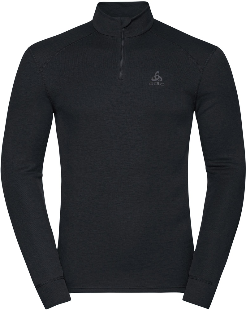 OdloBlTopTurtleNeckLong-SleeveHalfZipActiveW159082Black-3XL