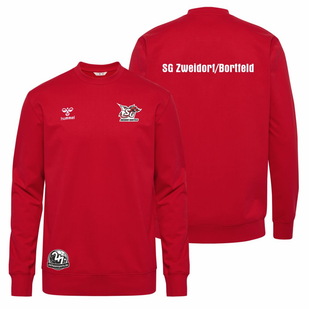 SGZweidorfBortfeldKinderHummelhmlGO20CottonSweatshirtKids224836TrueRed-164