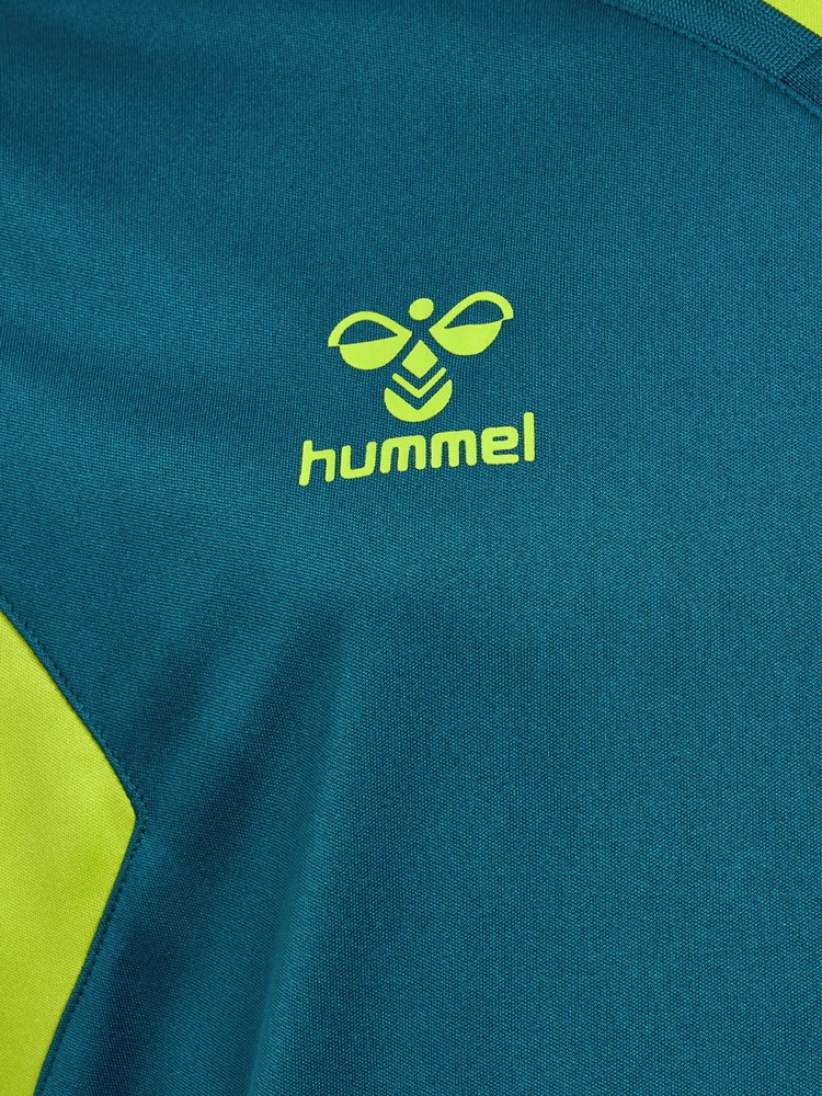 HummelKinderT-ShirtTopHmlauthenticPlJerseySSKidsBlueCoralSulphurSpring-116