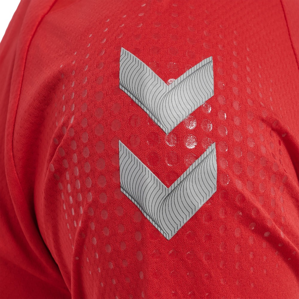 HummelKinderTrikotKurzarmHmlleadSSPolyJerseyKidsTrueRed-116