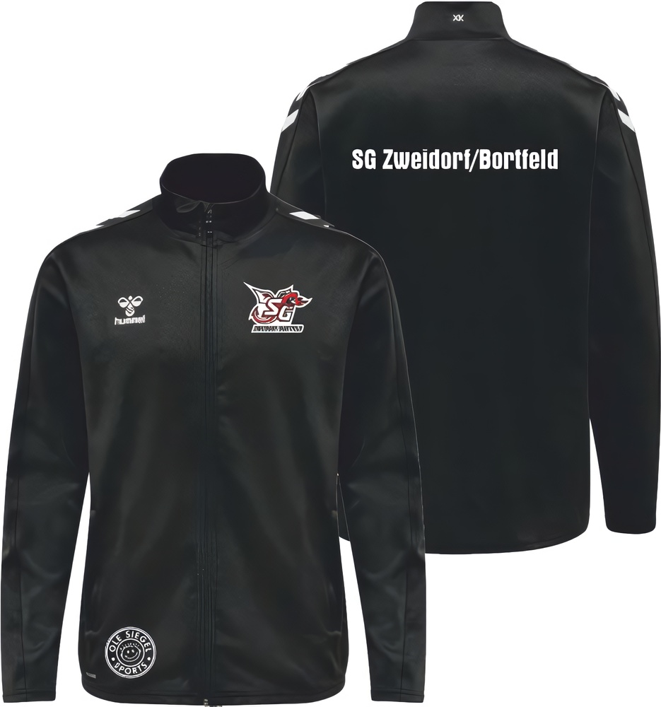 SGZweidorfBortfeldKinderHummelhmlCore20PolyTrackZipJacketKids230860Black-116-ca6Jahre