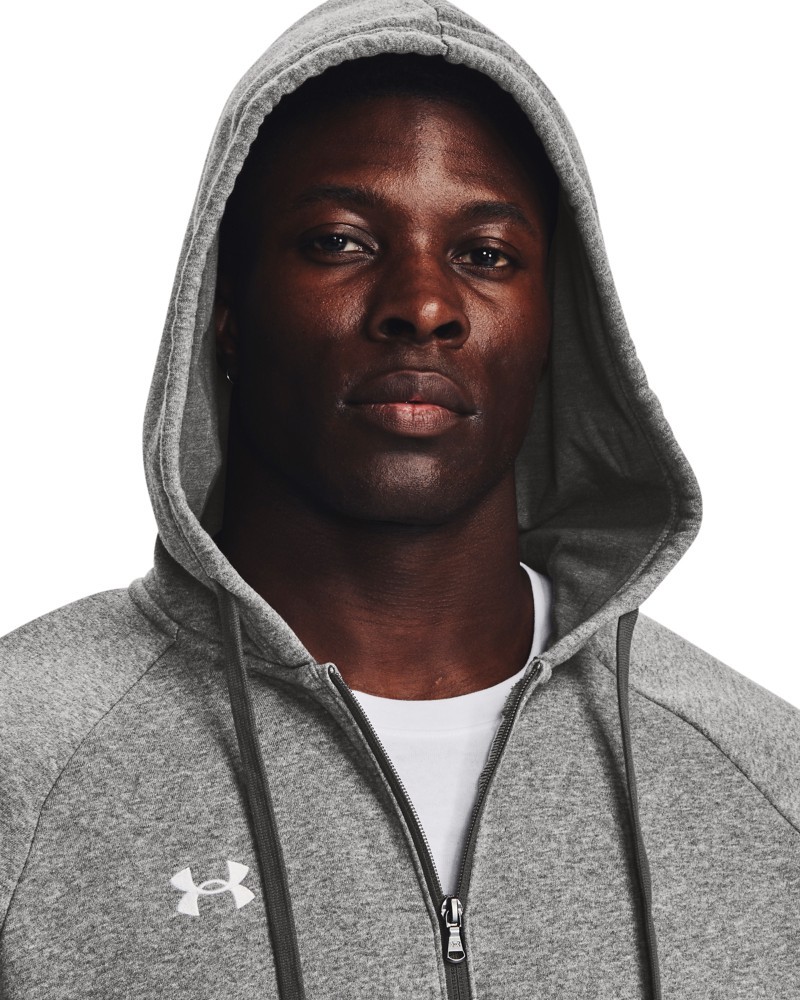 UnderArmourUARivalFleeceFullzipHoodieGray-XS
