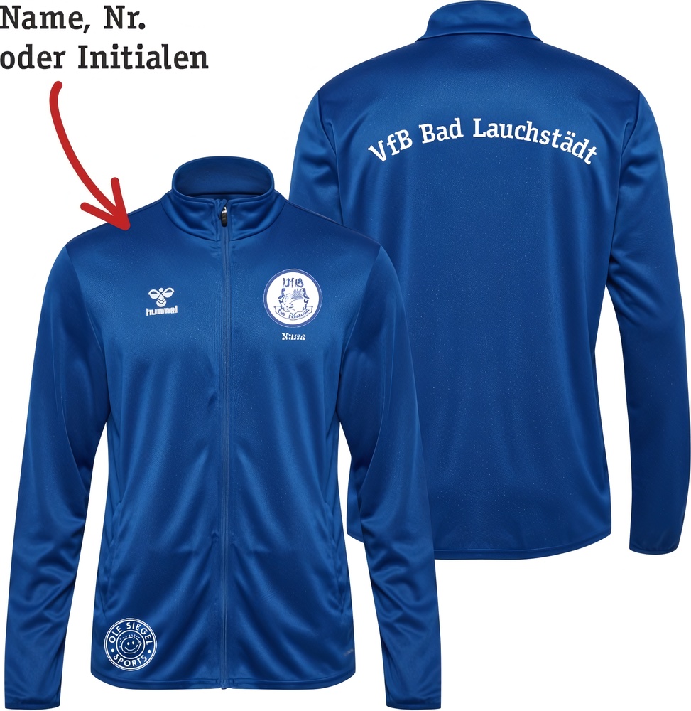 VfBBadLauchstdtHummelhmlESSENTIALPolyTrackJacketUnisex224547TrueBlue-XXL