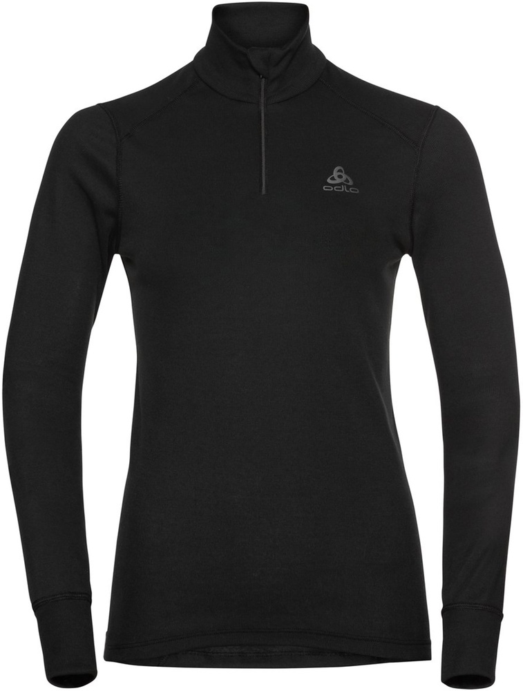 OdloDamenBlTopTurtleNeckLong-SleeveHalfZipActiveW159081Black-L