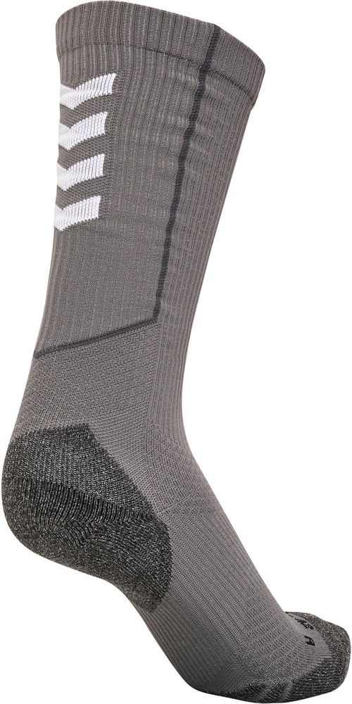 HummelSockenHmlproTrainingSocksHighSteelGrayWhite-27-30