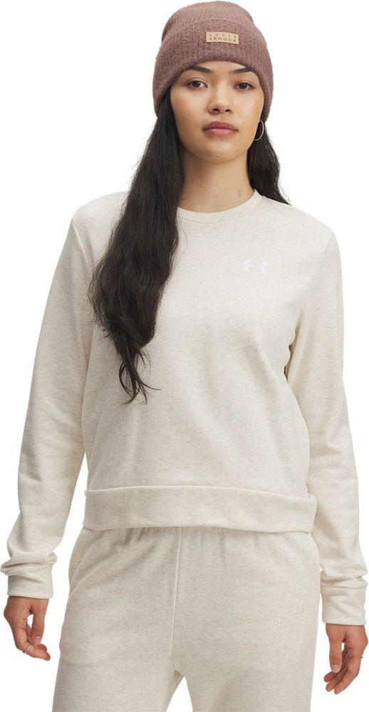 UnderArmourDamenLongsleeveRivalTerryCrew1389659Brown783-LUSLG