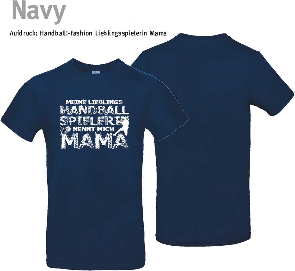 HandballFashionT-ShirtLieblingsspielerinMamaTU03TNavy-XS