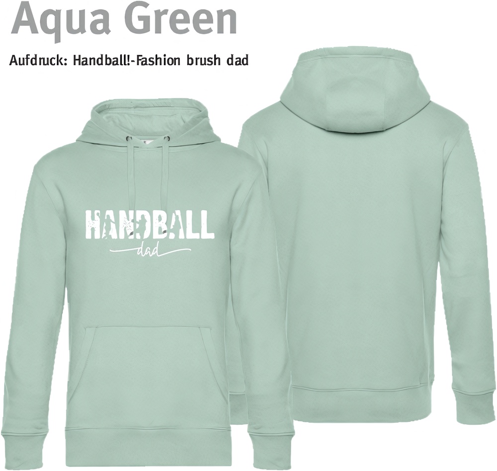 HandballFashionHoodieBrushDadWU02KAquaGreen-XS