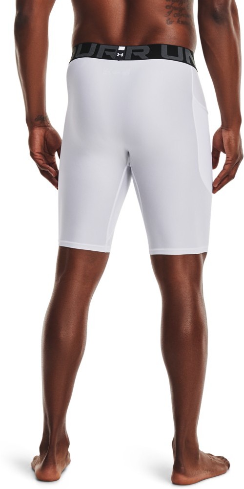 UnderArmourHeatGearArmourLongShortsmitTascheWhite-XS