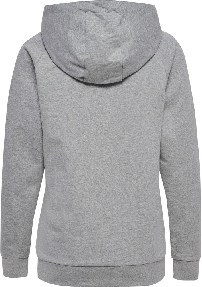 HummelDamenHoodieHmlgoCottonLogoHoodieWomanGreyMelange-XXL