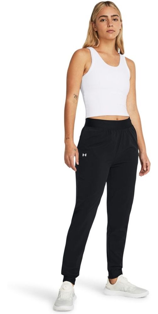 UnderArmourDamenJogginghoseUaRivalHiRiseWovenPantBlack001-LUSLG
