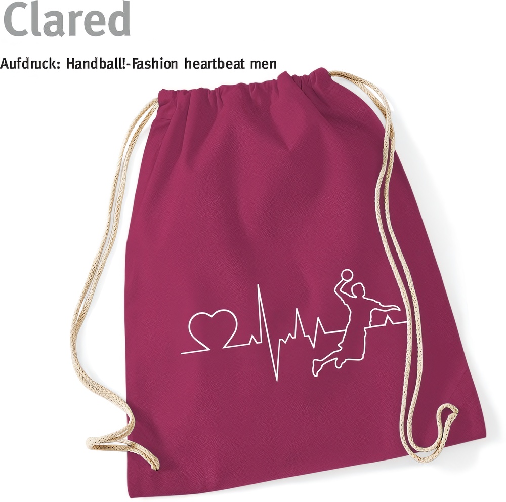 HandballFashionTurnbeutelDrawstringHeartbeatMen60257Claret