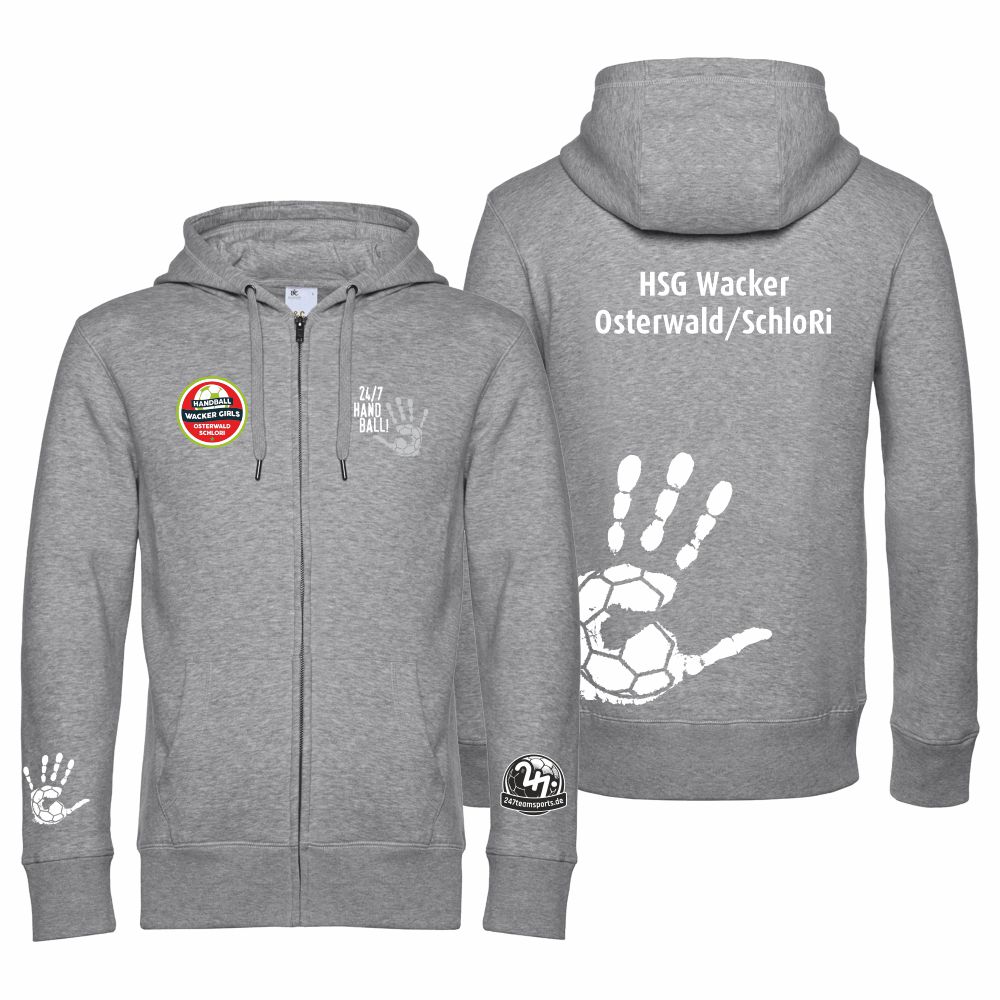 HSGWackerOsterwaldSchloRiKinderKidsHandballHoodie-JackeJH050JGreyWei-152158-ca12-13Jahre