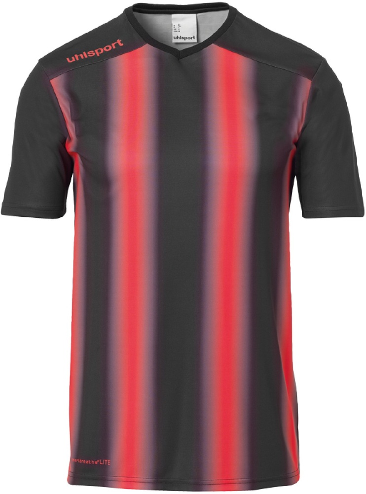 UhlsportKinderStripe20TrikotKurzarm1002205SchwarzRot-116