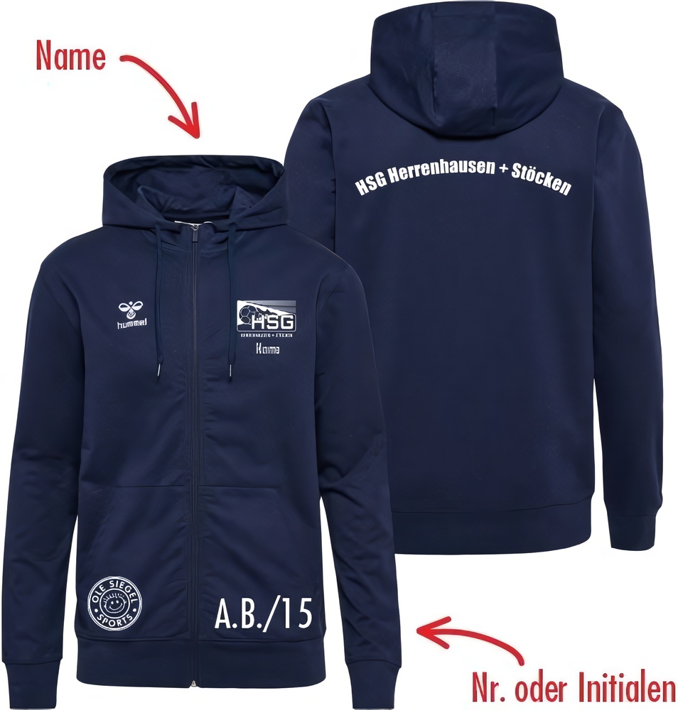 HSGHerrenhausenStckenDamenHummelhmlGO20CottonZipHoodieLady224839