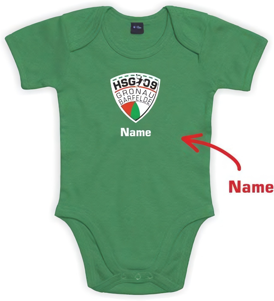 HSG09GronauBarfeldeKinderBasicBaby-BodyBZ10KellyGreen-6-12Monate