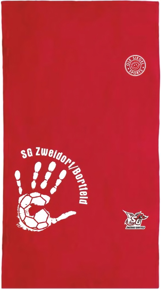 SGZweidorfBortfeldUniversalBasicStrandtuch01764Rot-100x180cm