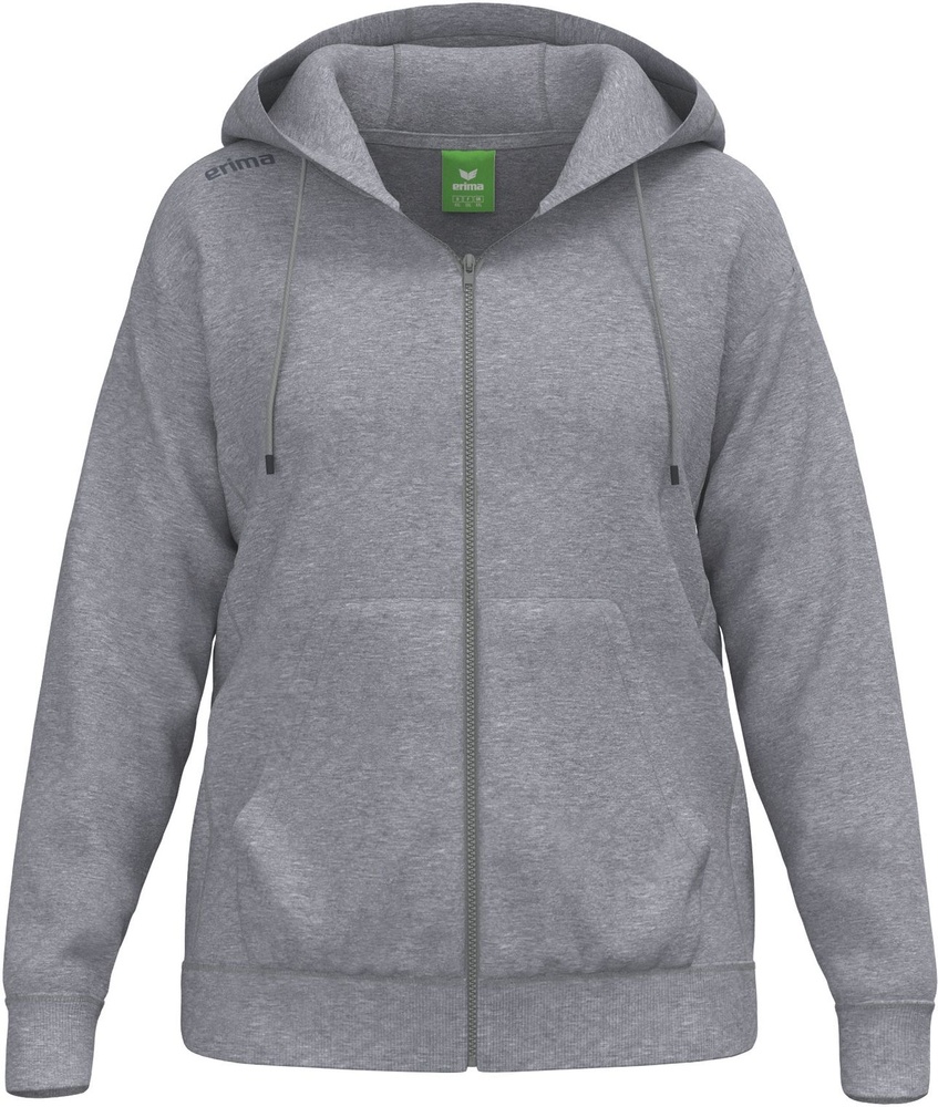 ErimaDamenZip-HoodieTsHoodyJacket25-6414GrauMelange-34XXS