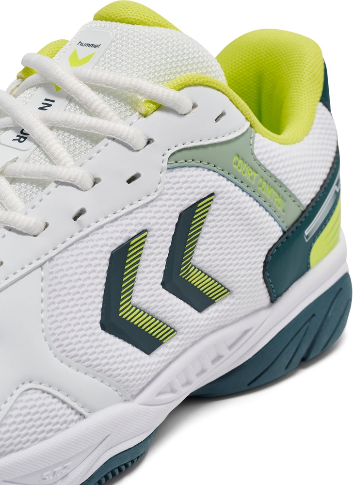HummelHallenschuhe-HandballCourtControlIi225341WhiteGreenYellow-36