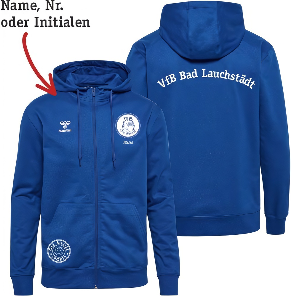 VfBBadLauchstdtDamenHummelhmlGO20CottonZipHoodieLady224839TrueBlue-XXL