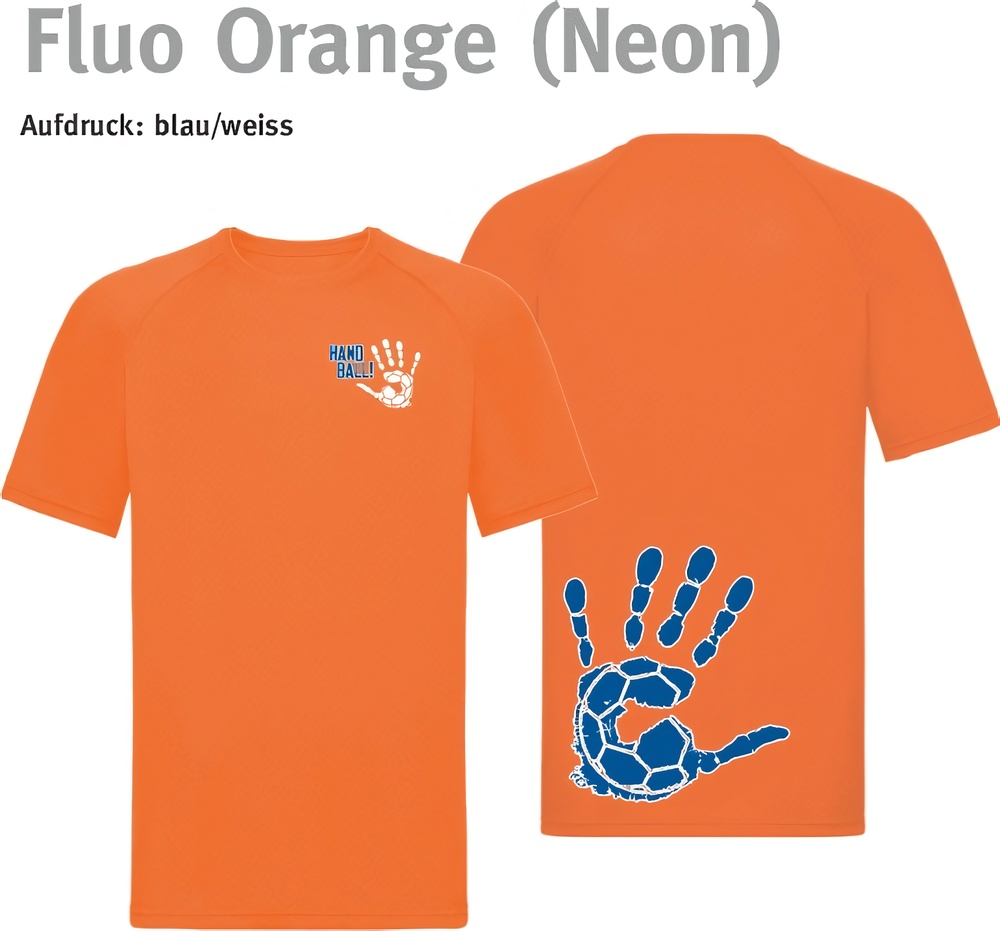 HandballCollectionFunktionsshirtS287XFluorescentOrange-XXS