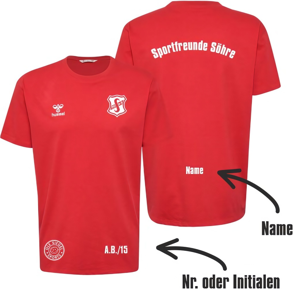 SportfreundeShreHummelhmlGO20CottonT-ShirtSSUnisex224828TrueRed-XXL