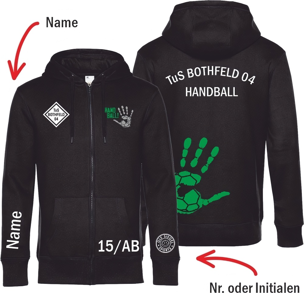 TuSBothfeld04BasicUnisexHoodie-Jacke24642Black-XXL