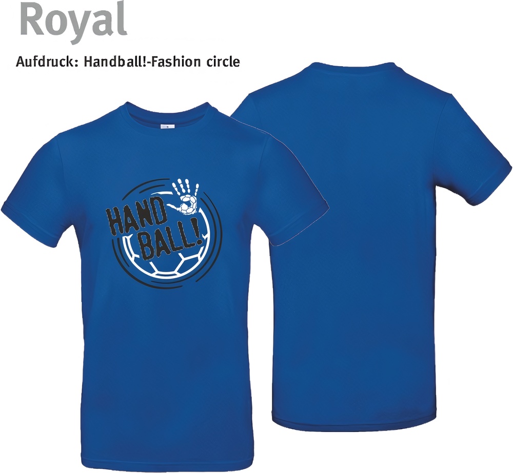HandballFashionT-ShirtCircleTU03TRoyalBlue-XS