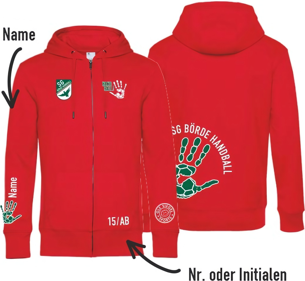 SGBrdeHandballSweatjackeUnisex24642Rot-XXL
