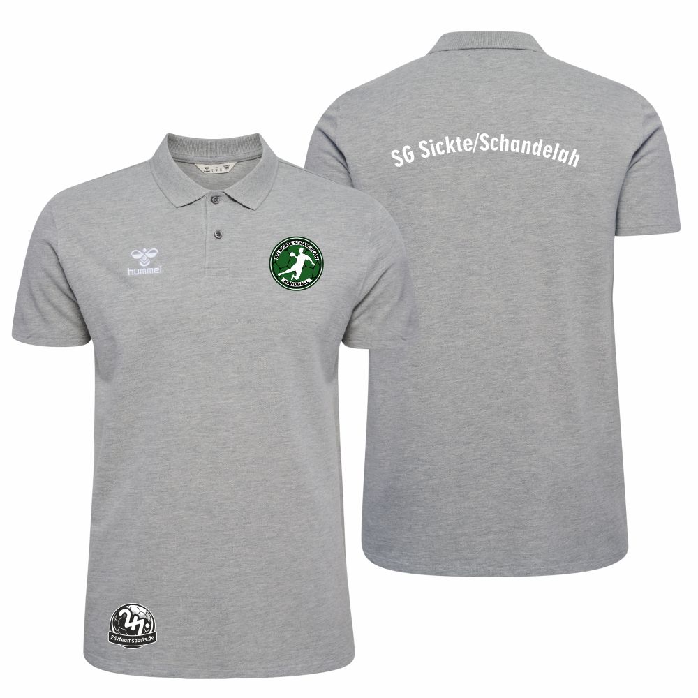 SGSickteSchandelahHummelhmlGO20CottonPoloUnisex224831GreyMelange-3XL