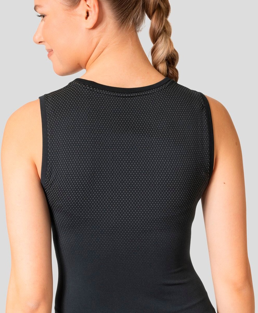 OdloDamenTanktopBlTopCrewNeckSingletPerformanceLightEco188801Black-L