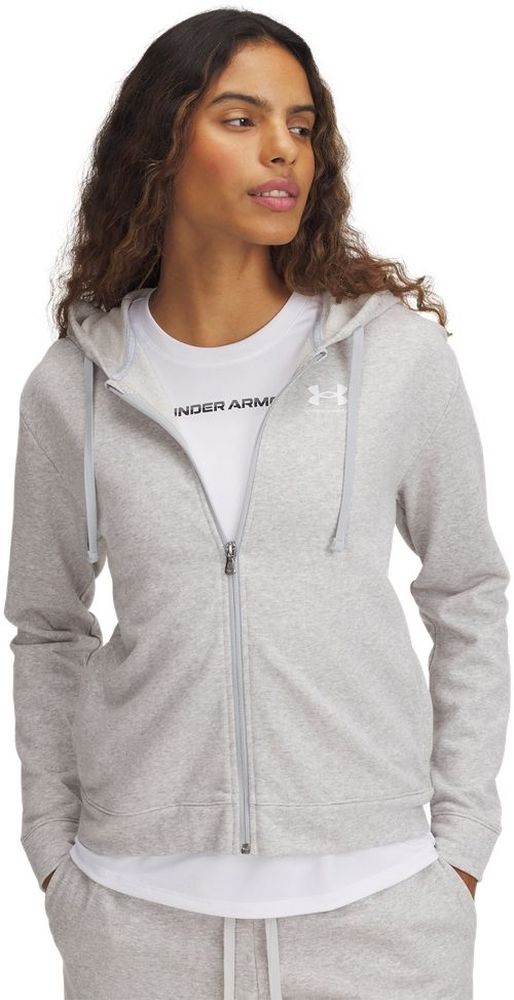 UnderArmourDamenLongsleeveRivalTerryFull-Zip6005509Gray011-LUSLG