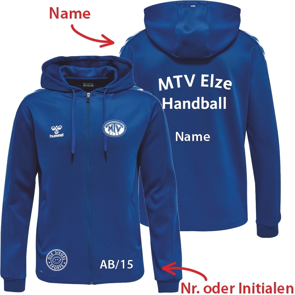 MTVElzeKinderHandballHummelhmlCore20PolyZipHoodieSweatKids230854