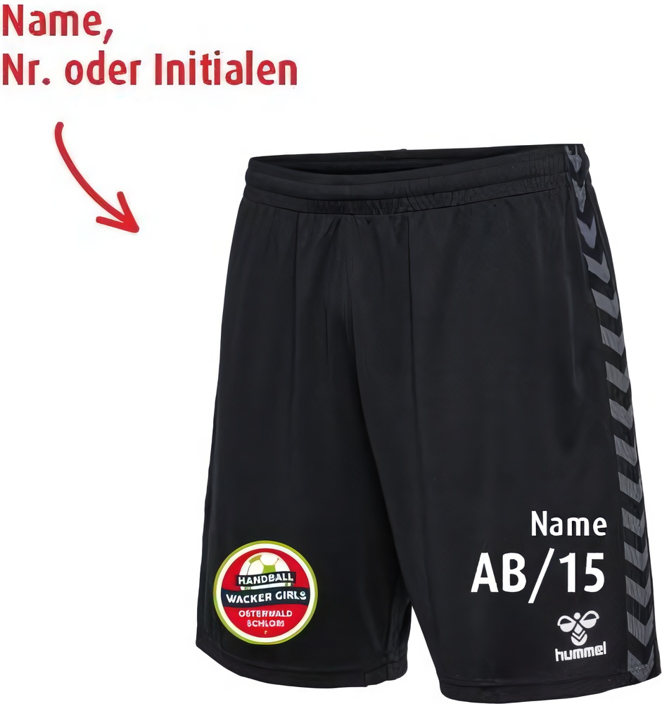 HSGWackerOsterwaldSchloRiDamenHummelhmlAuthenticPLShortsLadymitVereinslogo219972L