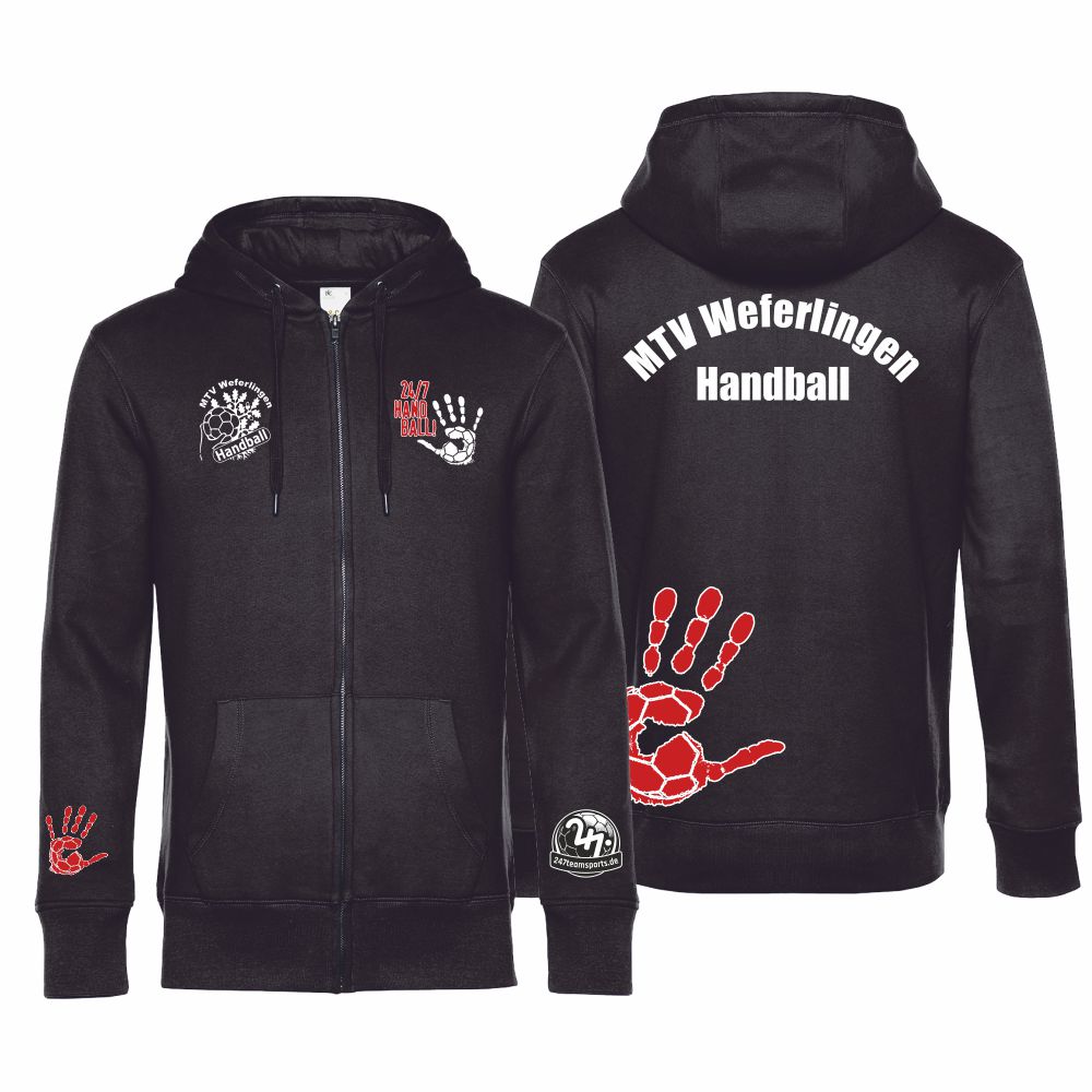 MTVWeferlingenKinderBasicKidsHoodie-JackeJH050JJetBlack-122128-ca7-8Jahre