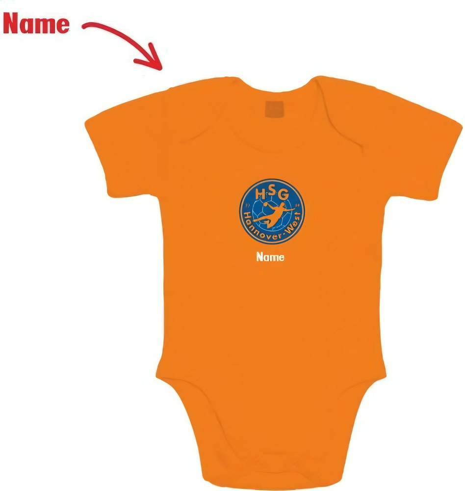 HSGHannover-WestKinderBasicBaby-BodyBZ10Orange-6-12Monate