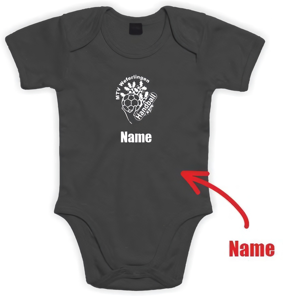 MTVWeferlingenKinderBasicBaby-BodyBZ10Schwarz-6-12Monate