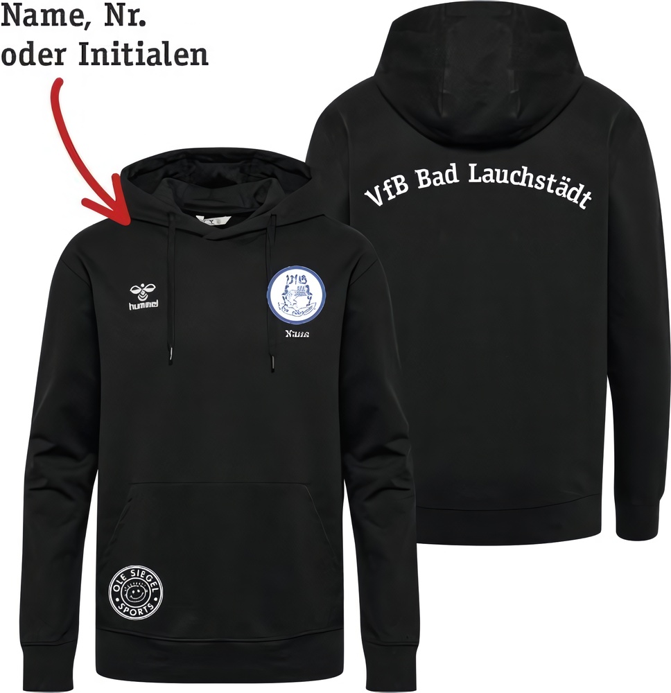 VfBBadLauchstdtDamenHummelhmlGO20CottonHoodieLady225250Black-XXL