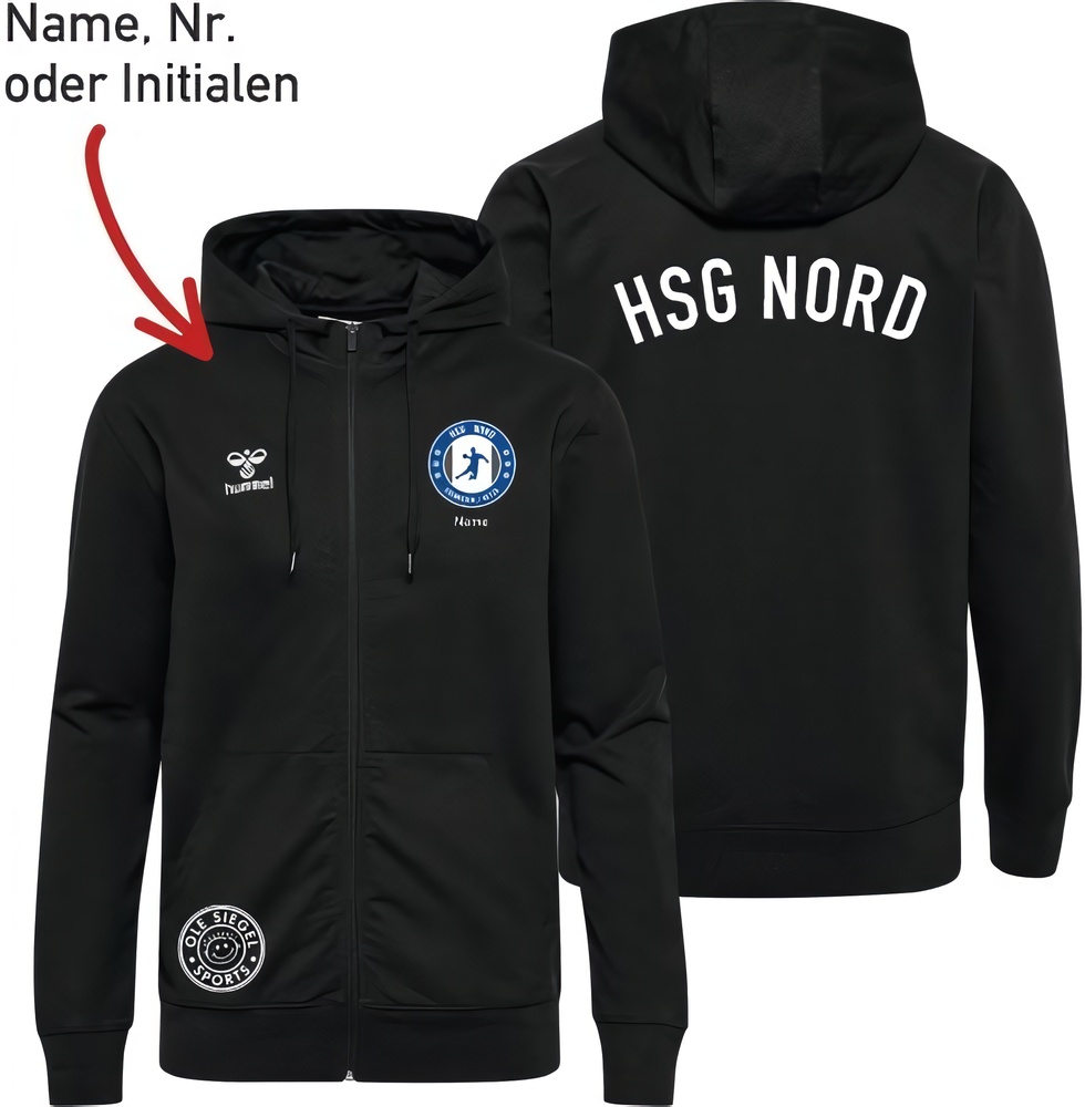 HSGNordEdemissenUetzeDamenHummelhmlGO20CottonZipHoodieLady224839