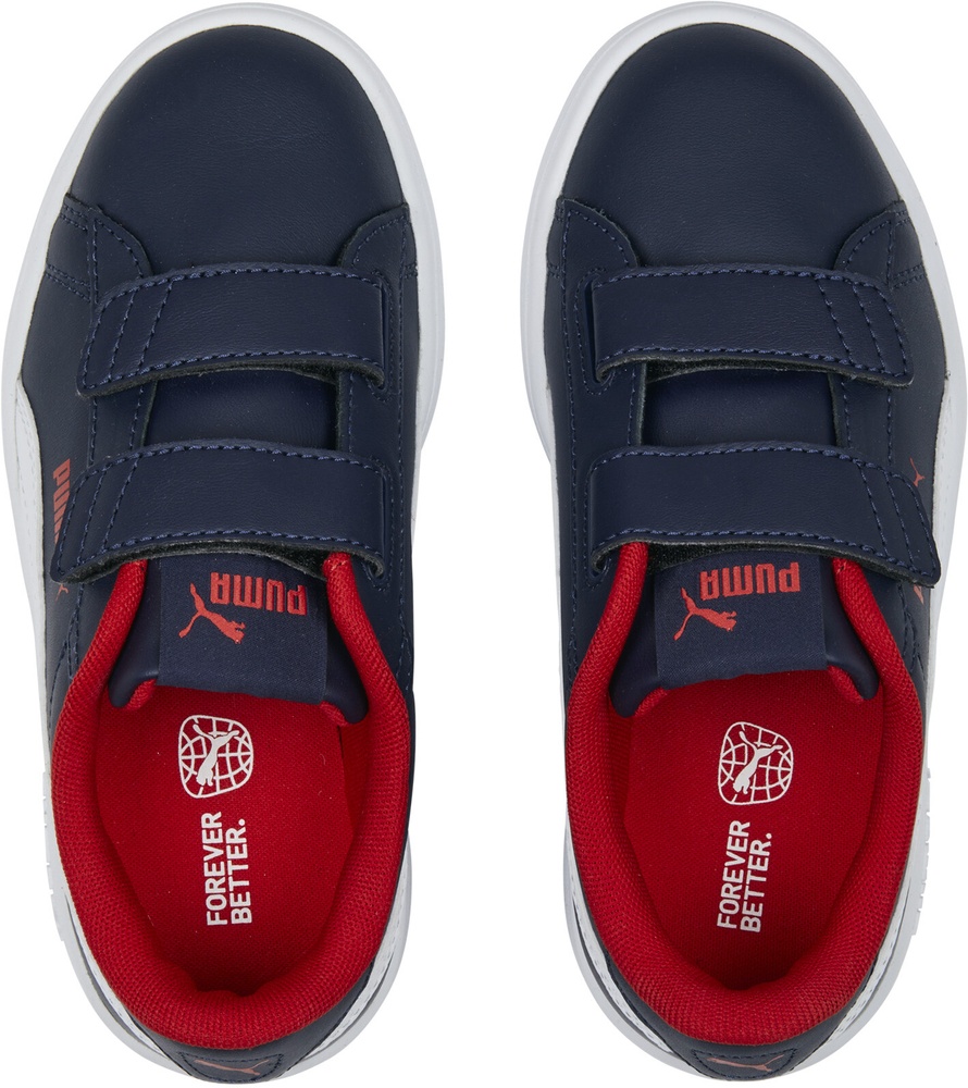 PumaKinderSchuheLowSmash30LVPS392033PumaNavy-PumaWhite-ForAllTimeRed-325