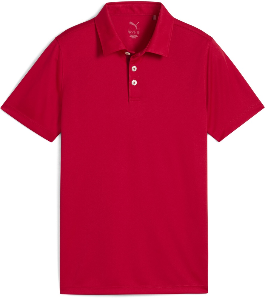 PumaKinderPoloShirtBoysPure20Polo631135StrongRed-176