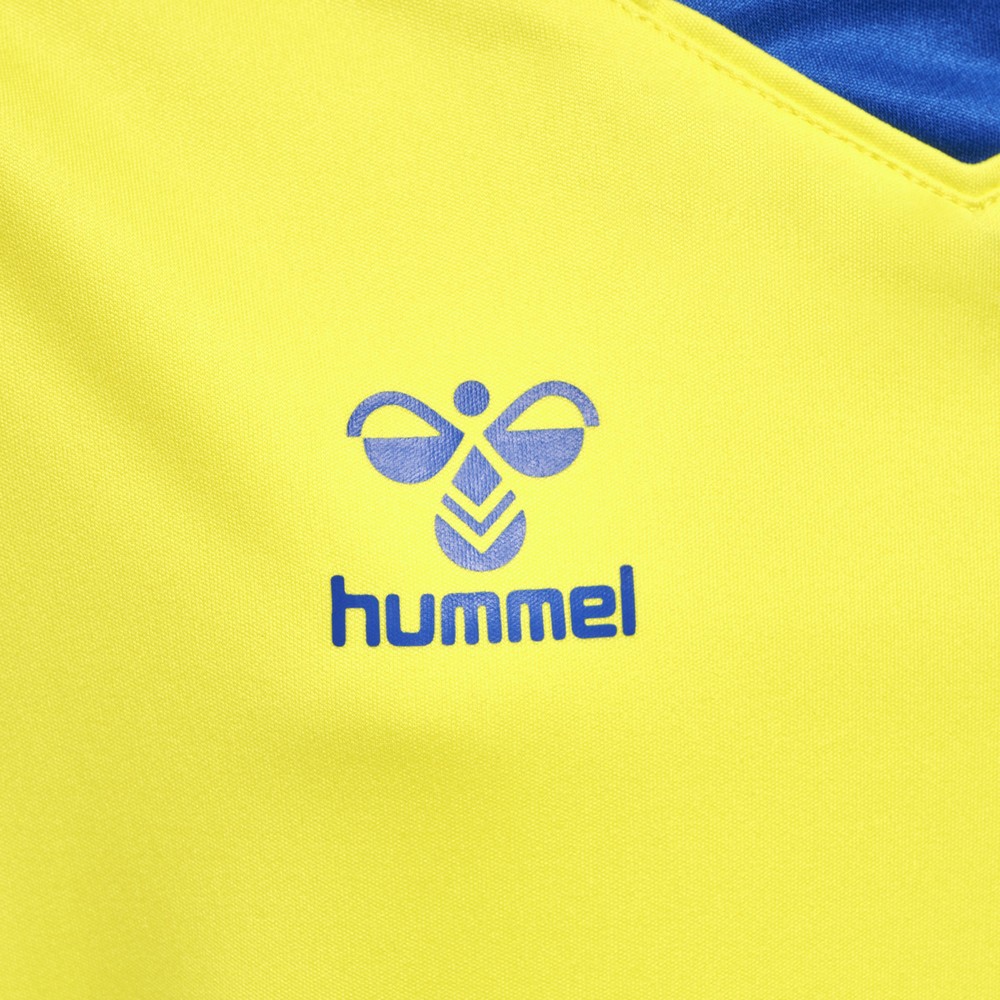 HummelKinderTrikotKurzarmHmlcoreXkPolyJerseySSKidsBlazingYellowTrueBlue-116