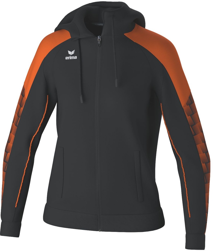 ErimaDamenEvoStarTrainingsjackeMitKapuze24-0004SchwarzOrange-34XXS