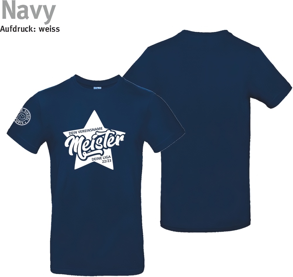 247CollectionT-ShirtMeistershirtSternTU03TNavy-XS