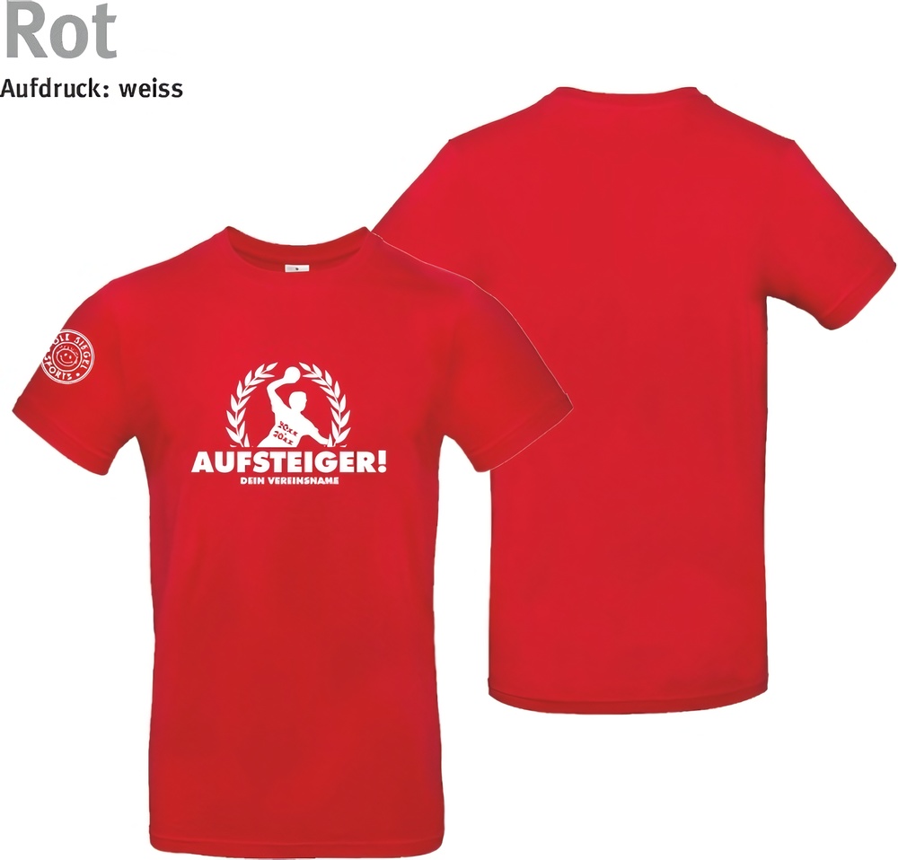 247CollectionT-ShirtAufstiegshirtKranzHandballMenTU03TRed-XS