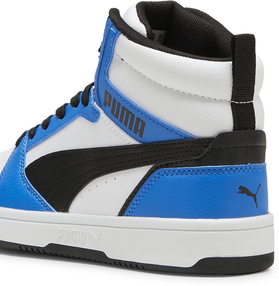 PumaKinderSchuheMidReboundV6MidJr393831PumaWhite-PumaBlack-RacingBlue-36